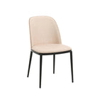 LeisureMod Tule Dining Side Chair with Upholstered Seat and Back