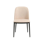 LeisureMod Tule Dining Side Chair with Upholstered Seat and Back
