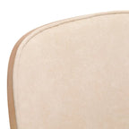 LeisureMod Tule Dining Side Chair with Upholstered Seat and Back