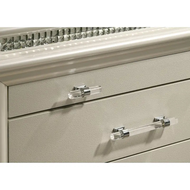 Xian Contemporary 56-inch Wide 8-Drawer Solid Wood Dresser by Furniture of America