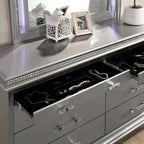 Xian Contemporary 56-inch Wide 8-Drawer Solid Wood Dresser by Furniture of America