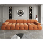 Velvet 3-seater Reversible Modular Sofa