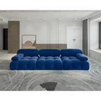 Velvet 3-seater Reversible Modular Sofa