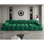 Velvet 3-seater Reversible Modular Sofa