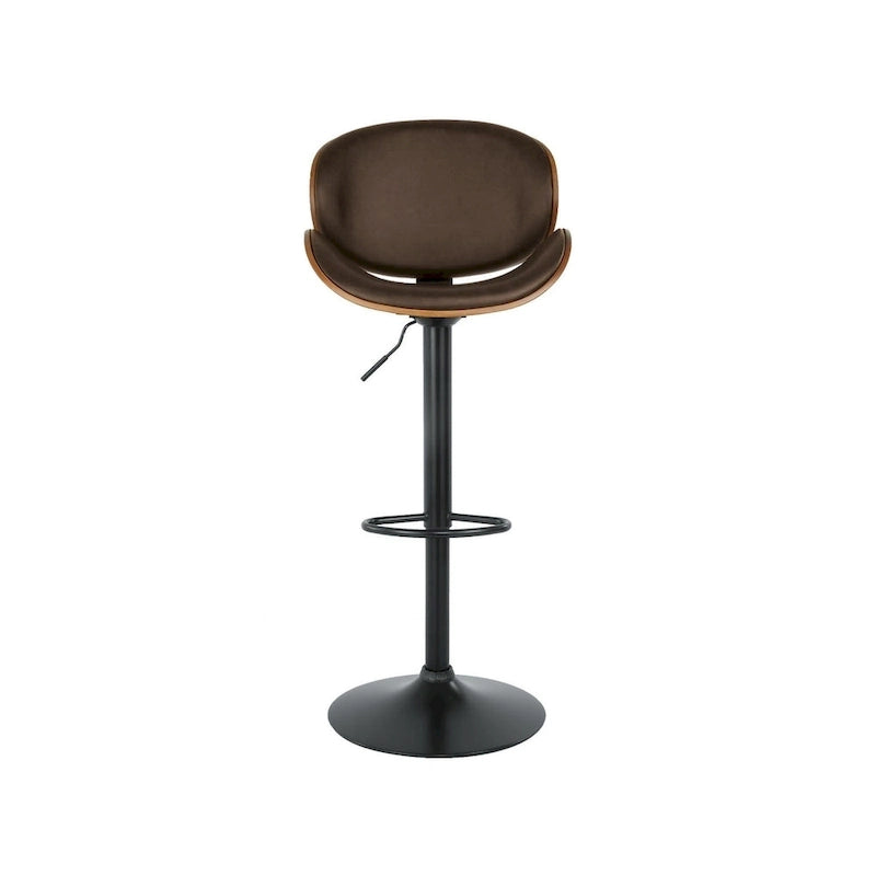 Signature Design by Ashley Harley Modern Adjustable Brown and Black Bar Stool