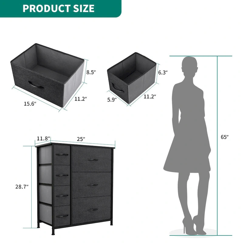 7-Drawers Furniture Storage Chest Dresser