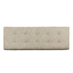 Casual Beige Upholstered Living Room Bench