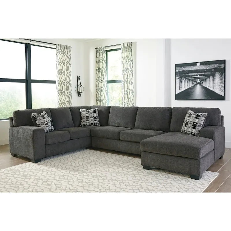 Ballinasloe 3-Piece Sectional - Smoke
