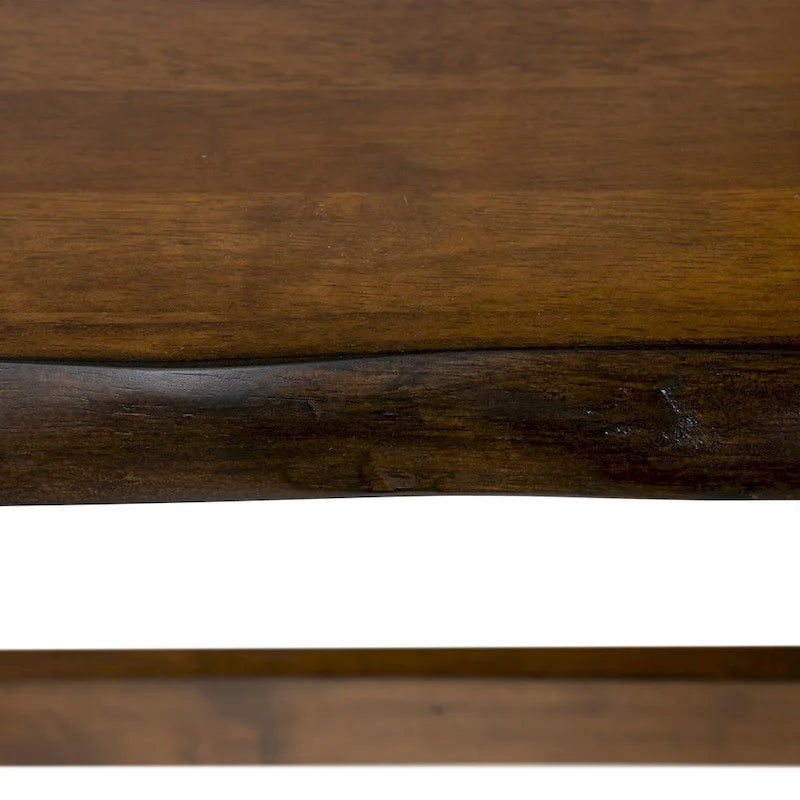 Mav Transitional Walnut 24-inch Solid Wood Side Table by Furniture of America