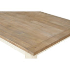 Roundhill Furniture Prato 5-piece Dining Table Set With Cross Back Chairs, Antique White and Distressed Oak