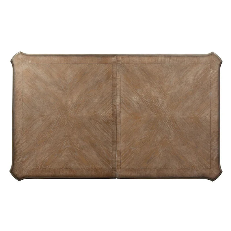 Magnolia Manor Antique White Weathered Bark Rectangular Leg Table - Antique White