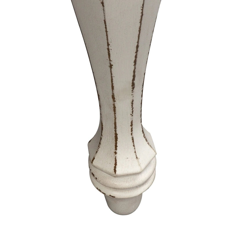 Magnolia Manor Antique White Weathered Bark Rectangular Leg Table - Antique White