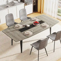 70.86 Inches Industrial Dining Table for 6-8 People