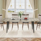 70.86 Inches Industrial Dining Table for 6-8 People