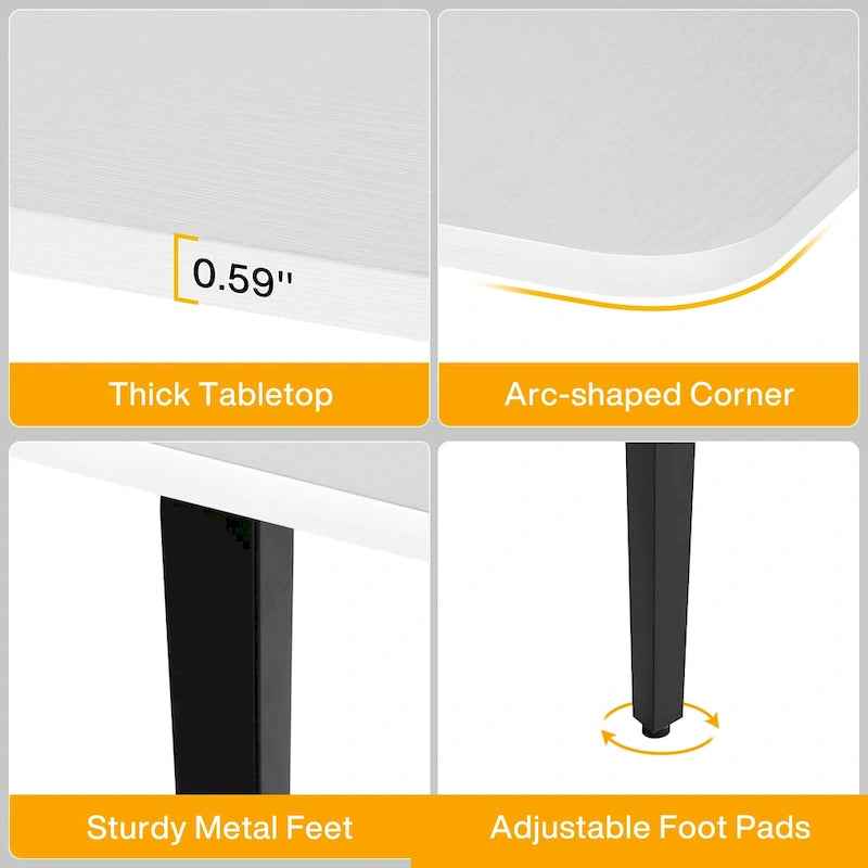 70.86 Inches Industrial Dining Table for 6-8 People