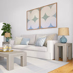 Plank and Beam Modern Rectangular Side Table - 25