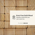 Plank and Beam Modern Rectangular Side Table - 25