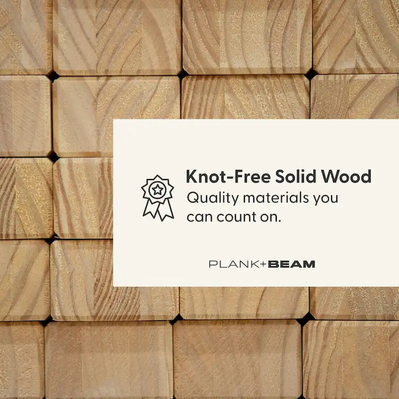 Plank and Beam Modern Rectangular Side Table - 25