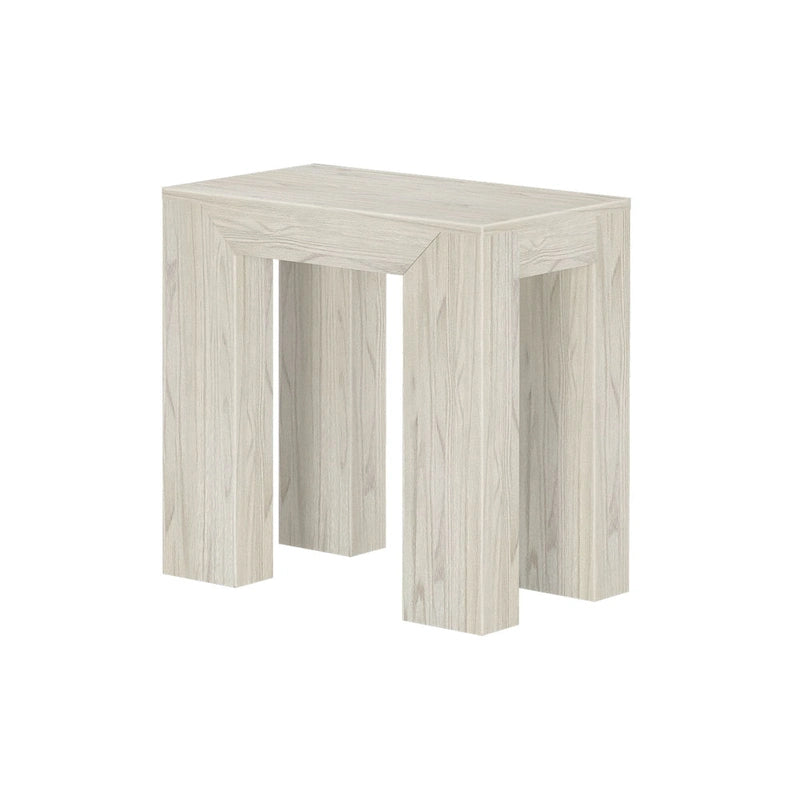 Plank and Beam Modern Rectangular Side Table - 25