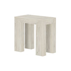 Plank and Beam Modern Rectangular Side Table - 25