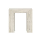 Plank and Beam Modern Rectangular Side Table - 25