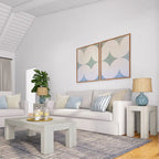 Plank and Beam Modern Rectangular Side Table - 25