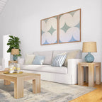 Plank and Beam Modern Rectangular Side Table - 25