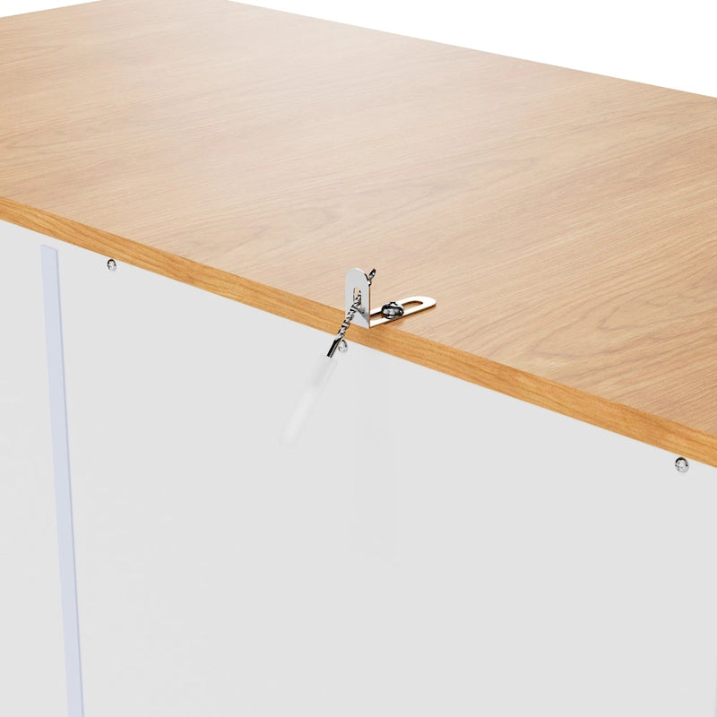 40.2x20x71.3 High Freestanding Kitchen Pantry Large Cupboard Storage Cabinet with 2 Drawers 2 Adjustable Shelves 8 Door Shelves