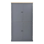 40.2x20x71.3 High Freestanding Kitchen Pantry Large Cupboard Storage Cabinet with 2 Drawers 2 Adjustable Shelves 8 Door Shelves