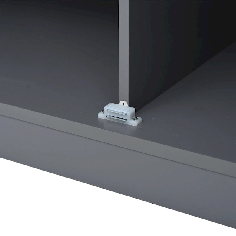 40.2x20x71.3 High Freestanding Kitchen Pantry Large Cupboard Storage Cabinet with 2 Drawers 2 Adjustable Shelves 8 Door Shelves