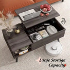 Lift Top Coffee Table with Storage for Living Room - 39.37D x 19.69W x 16.93H