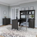 Salinas 60W L Shaped Desk with Hutch and Cabinet by Bush Furniture