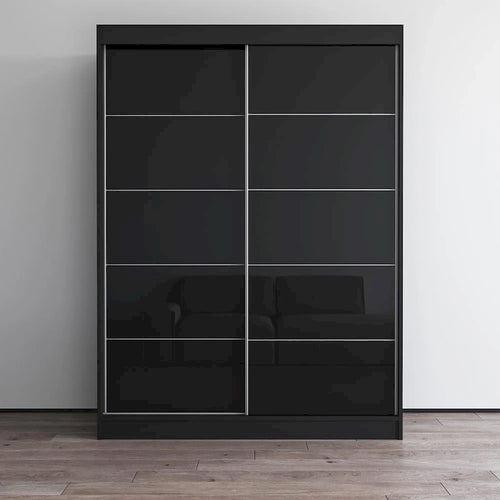 Aria 2 Door Modern High Gloss Wardrobe Armoire