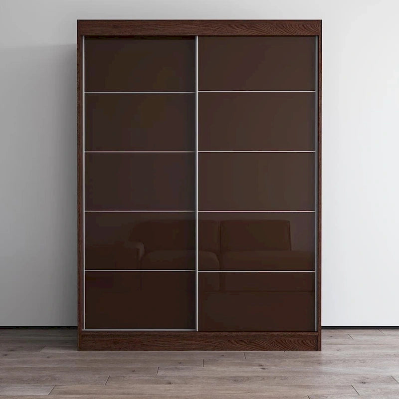 Aria 2 Door Modern High Gloss Wardrobe Armoire