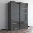 Aria 2 Door Modern High Gloss Wardrobe Armoire