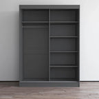 Aria 2 Door Modern High Gloss Wardrobe Armoire