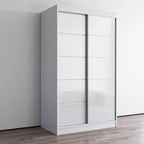 Aria 2 Door Modern High Gloss Wardrobe Armoire