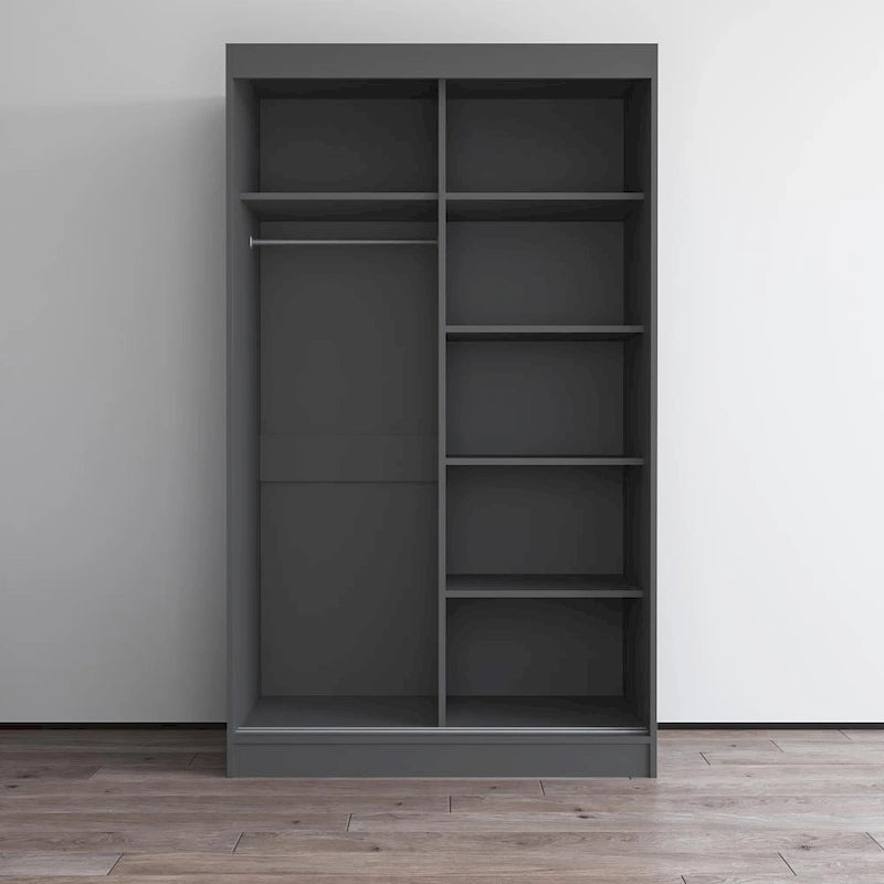 Aria 2 Door Modern High Gloss Wardrobe Armoire