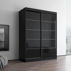 Aria 2 Door Modern High Gloss Wardrobe Armoire