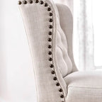 DH LUX Traditional Button-Tufted Set of 2 Dining Chairs by Denhour