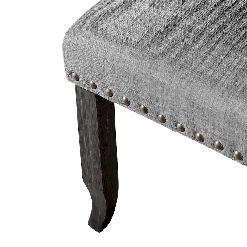 DH LUX Traditional Button-Tufted Set of 2 Dining Chairs by Denhour