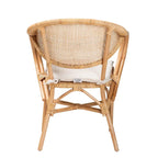Varick Bohemian Natural Brown Finished Rattan Dining Chair