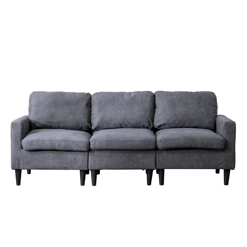 DIY Convertible Sectional Sofa Couch with Ottoman