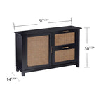 SEI Furniture Chekshire Accent Storage Cabinet Sideboard