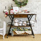 41.7 inch Wide Rolling Kitchen Island with Drawer - 41.7 inch