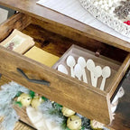 41.7 inch Wide Rolling Kitchen Island with Drawer - 41.7 inch