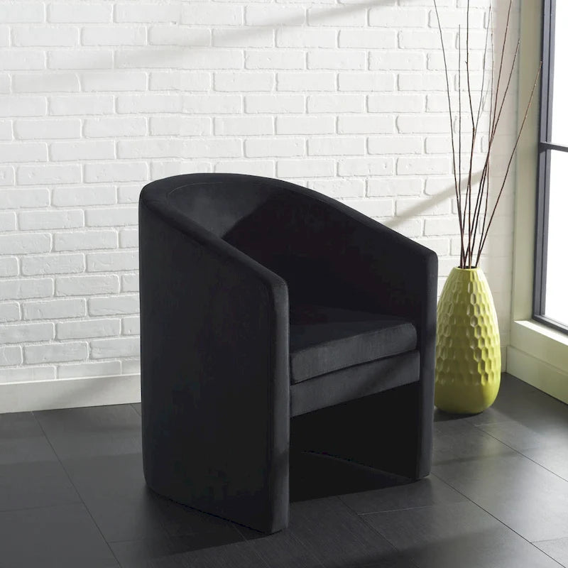 SAFAVIEH Theodosia Barrel Back Accent Chair (Fully Assembled) - W24 x D24 x H30 - 24Wx24Dx30H