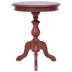 vidaXL Side Table Brown 19.7x19.7x25.6 Solid Mahogany Wood