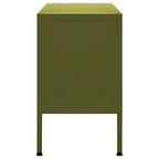 vidaXL TV Stand TV Unit Sideboard Home TV Console Media Unit Cupboard Steel - 41.3 x 13.8 x 19.7