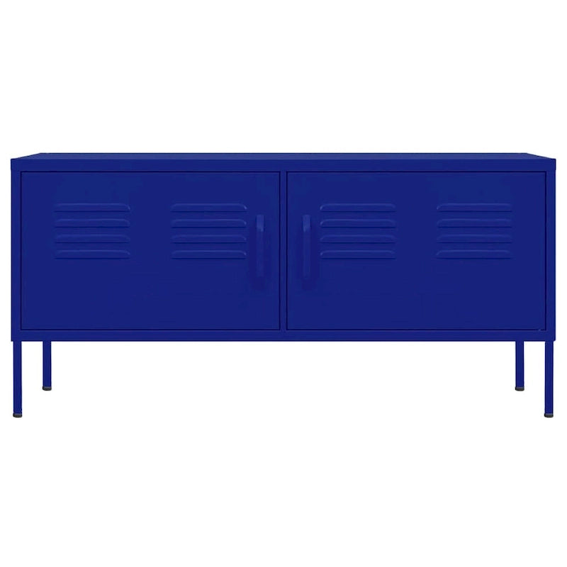 vidaXL TV Stand TV Unit Sideboard Home TV Console Media Unit Cupboard Steel - 41.3 x 13.8 x 19.7
